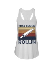 They see me rollin Ladies Flowy Tank thumbnail