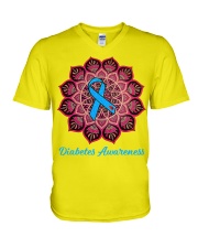 Diabetes awareness V-Neck T-Shirt thumbnail
