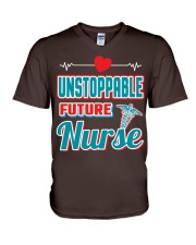 Unstoppable Future Nurse T-Shirt V-Neck T-Shirt tile
