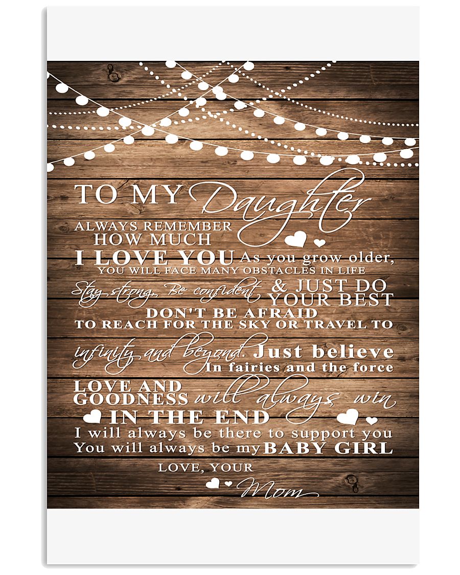 TO MY DAUGHTER B03 11x17 Poster