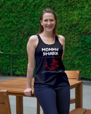 Mommy shark Ladies Flowy Tank lifestyle-bellaflowy-tank-front-1