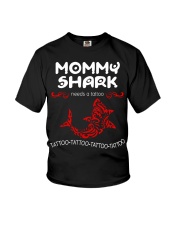 Mommy shark Youth T-Shirt tile