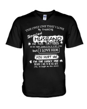 I Love Spoiled Husband CV05 V-Neck T-Shirt thumbnail