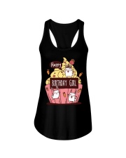 HAPPY BIRTHDAY GIRL Ladies Flowy Tank tile
