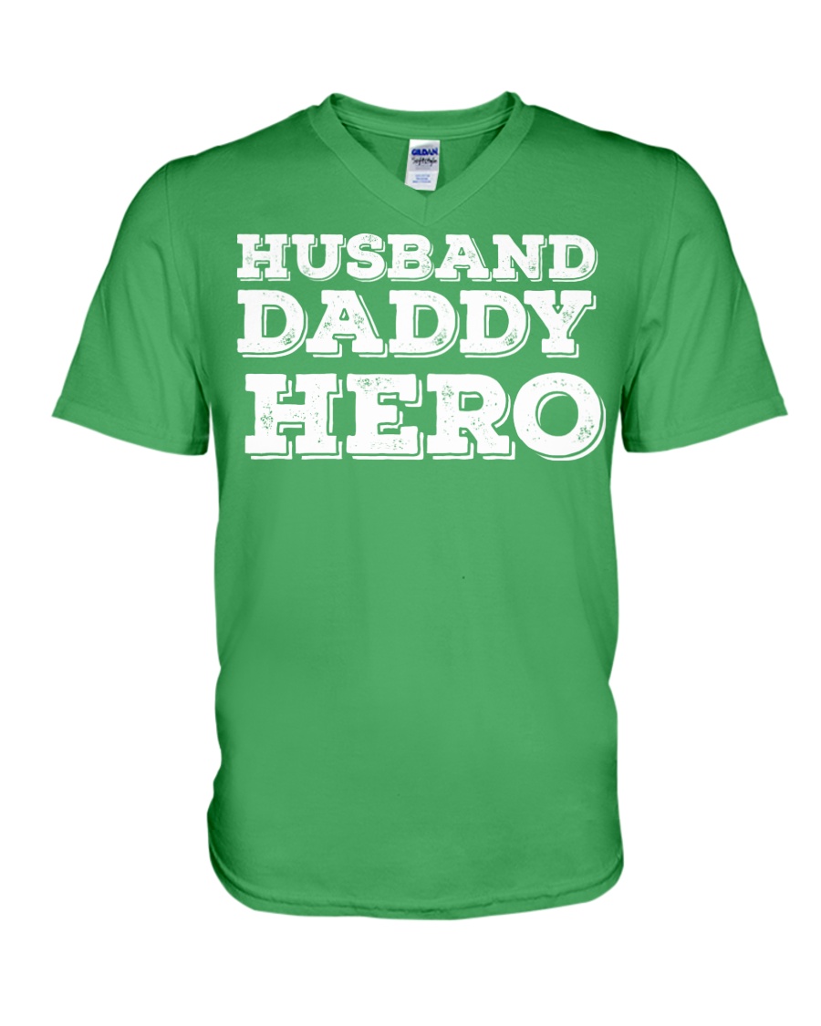 Cute Funny Fathers Day Gift from wife daughter son V-Neck T-Shirt