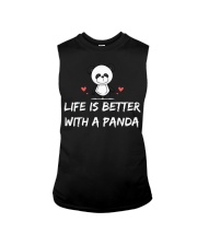 Life is better with a panda Sleeveless Tee tile