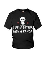 Life is better with a panda Youth T-Shirt tile
