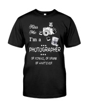 Kiss Me I'm a Photographer Classic T-Shirt thumbnail