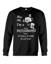 Kiss Me I'm a Photographer Crewneck Sweatshirt thumbnail