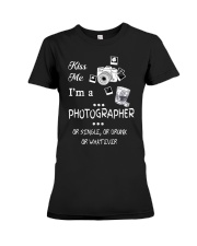 Kiss Me I'm a Photographer Premium Fit Ladies Tee thumbnail