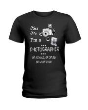 Kiss Me I'm a Photographer Ladies T-Shirt thumbnail