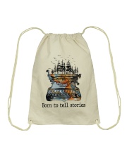 Born to tell stories Drawstring Bag tile