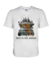 Born to tell stories V-Neck T-Shirt tile