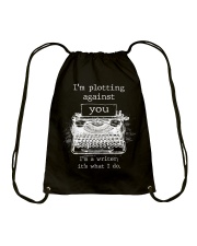 I am Plotting Against You Drawstring Bag tile