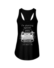 I am Plotting Against You Ladies Flowy Tank tile