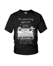 I am Plotting Against You Youth T-Shirt tile