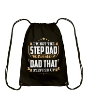 Stepped up Dad Drawstring Bag tile