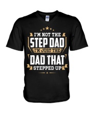 Stepped up Dad V-Neck T-Shirt tile
