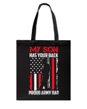 My Son Has Your Back Tote Bag tile