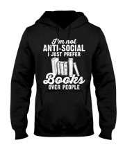 I am not anti-social Hooded Sweatshirt tile