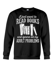 I just want to read books Crewneck Sweatshirt tile