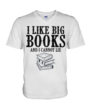 I Like Big Books V-Neck T-Shirt tile