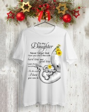 To My Daughter - I Love You Classic T-Shirt lifestyle-holiday-crewneck-front-2