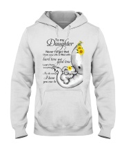 To My Daughter - I Love You Hooded Sweatshirt tile