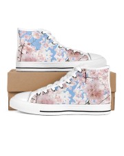 Cherry Blossom Men's High Top White Shoes thumbnail