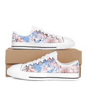 Cherry Blossom Men's Low Top White Shoes thumbnail