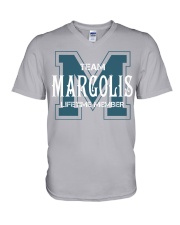 Team MARGOLIS - Lifetime Member V-Neck T-Shirt thumbnail