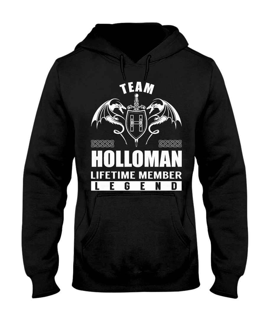 Team HOLLOMAN Lifetime Member - Name Shirts Hooded Sweatshirt