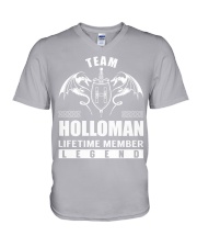 Team HOLLOMAN Lifetime Member - Name Shirts V-Neck T-Shirt thumbnail