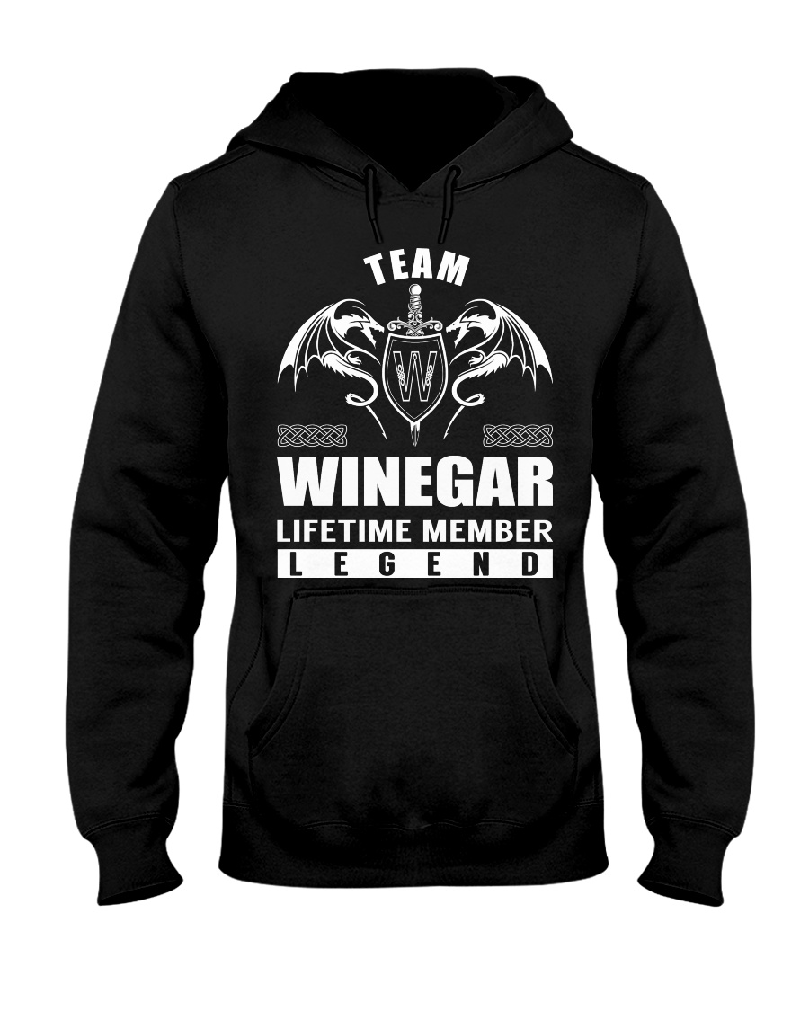 Team WINEGAR Lifetime Member - Name Shirts Hooded Sweatshirt