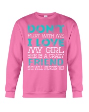 Friend - Dont Flirt Job Title Crewneck Sweatshirt thumbnail