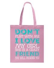 Friend - Dont Flirt Job Title Tote Bag thumbnail