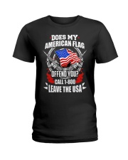 MY AMERICAN FLAG Ladies T-Shirt tile