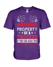 TRUCKER V-Neck T-Shirt thumbnail