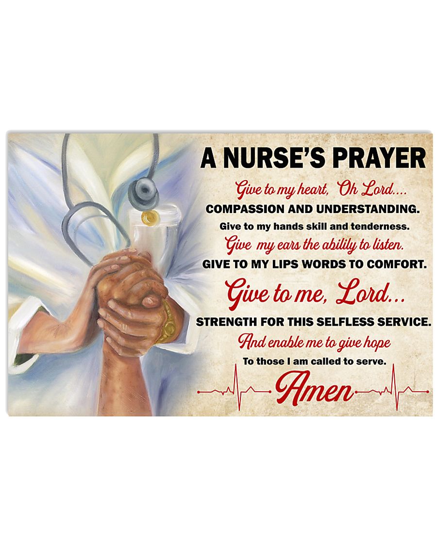 A Nurse's Prayer 36x24 Poster