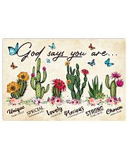 Cactus God says you are Horizontal Poster tile