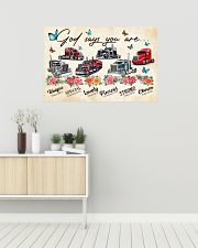 Trucker God says you are 36x24 Poster poster-landscape-36x24-lifestyle-01