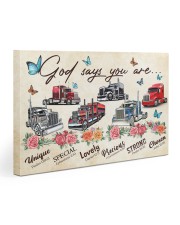 Trucker God says you are 30x20 Gallery Wrapped Canvas Prints thumbnail