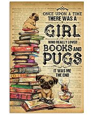 Pug And Book 11x17 Poster front