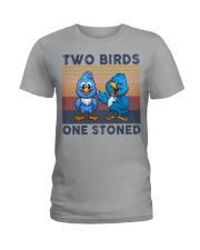Two Birds One Stoned Ladies T-Shirt thumbnail