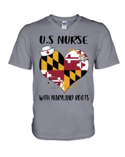MaryLand Nurse V-Neck T-Shirt thumbnail