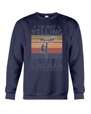 Lineman Yelling Crewneck Sweatshirt thumbnail