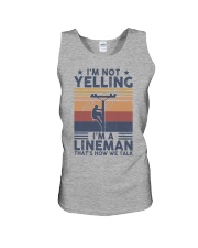 Lineman Yelling Unisex Tank thumbnail