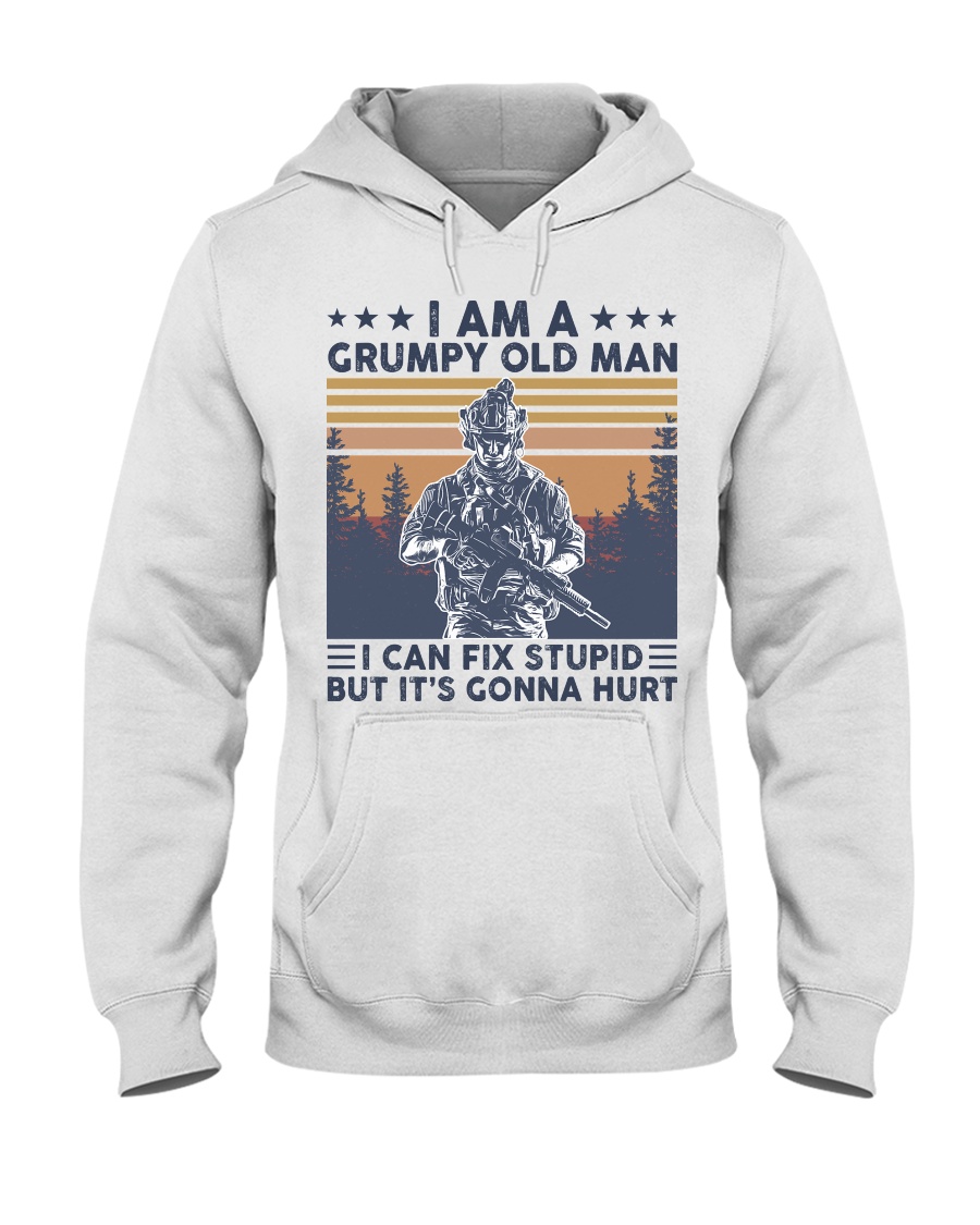 Veteran Grumpy Hooded Sweatshirt