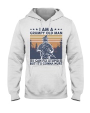 Veteran Grumpy Hooded Sweatshirt front