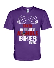Taken by biker V-Neck T-Shirt thumbnail